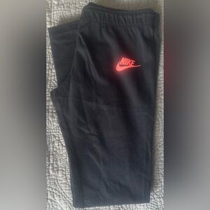 Nike - Black Just Do It Leggings - Girls M